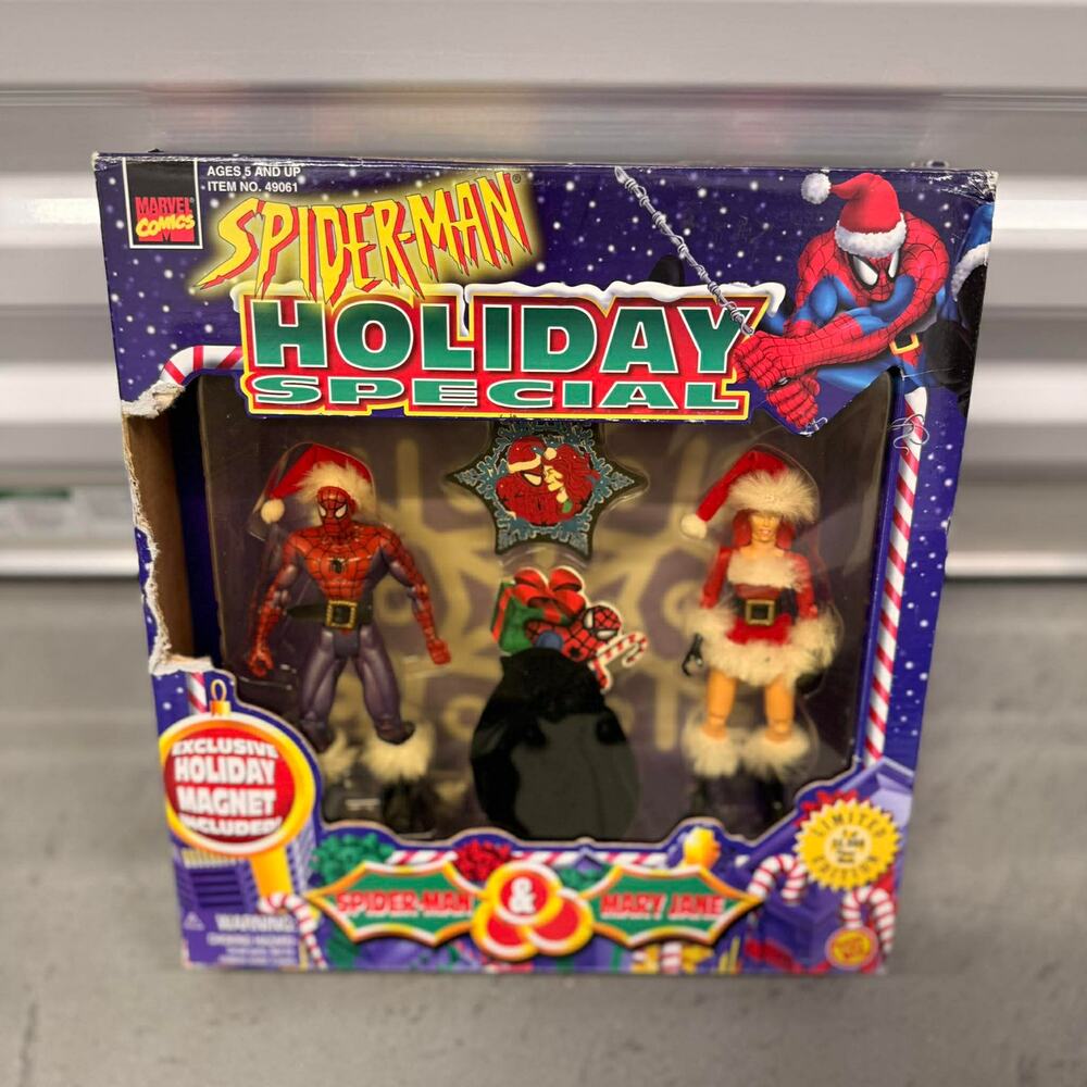 Vintage 1997 Toy Biz Spider-Man & Mary Jane Holiday Special Limited Edition MIB